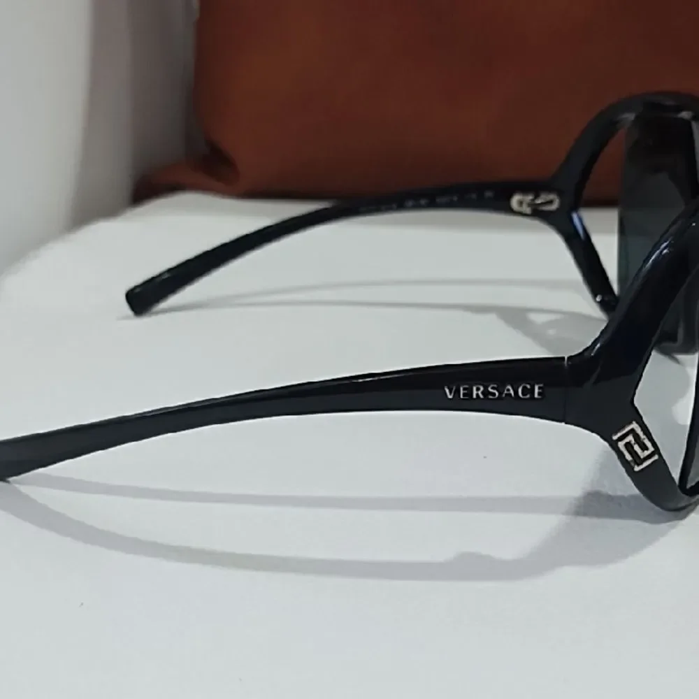 Versace Black Oversized Cat-Eye Sunglasses